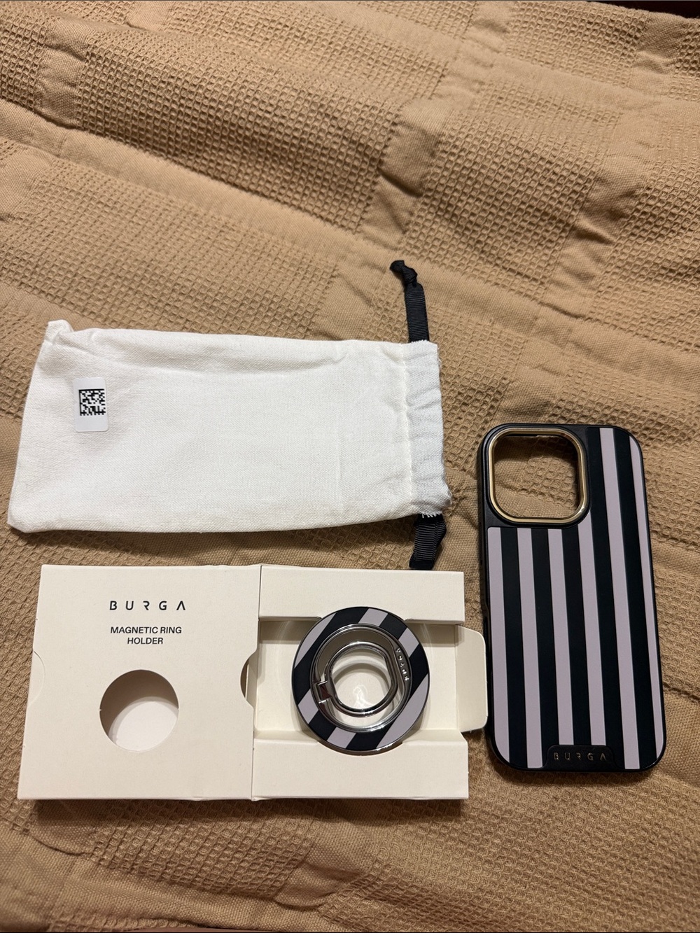 Burga iPhone 16 pro Case with Matching Magnetic Ring Holder